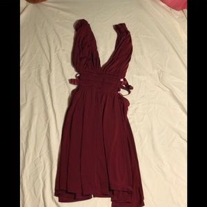 Dark red formal dress